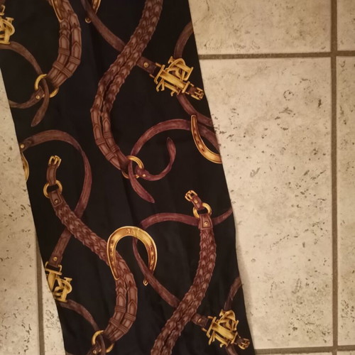 Ralph Lauren scarf, black, 150x30 cm