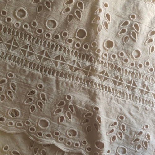 H&M cotton skirt with linen, beige, size L 40 12