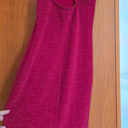 Greek dress size M/L, red with subtle shimmer