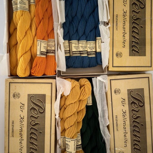 MEZ Persiana vintage wool skeins lot, 22 skeins in original boxes