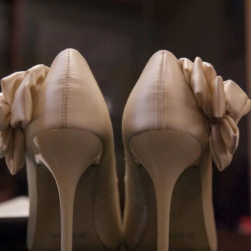 Migato bridal pumps size 37, beige