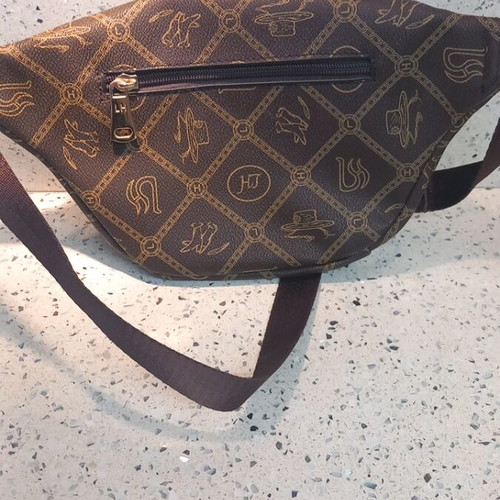 Women's Waist Bag new, brown with extra small inner pocket