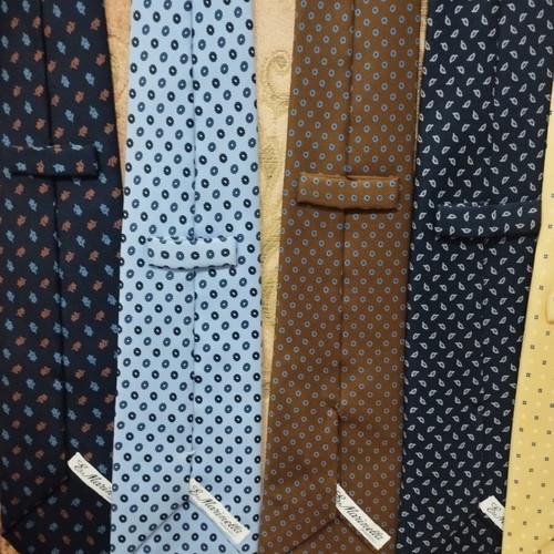 E Marinella Napoli Silk Ties pack of 7 like new, handmade