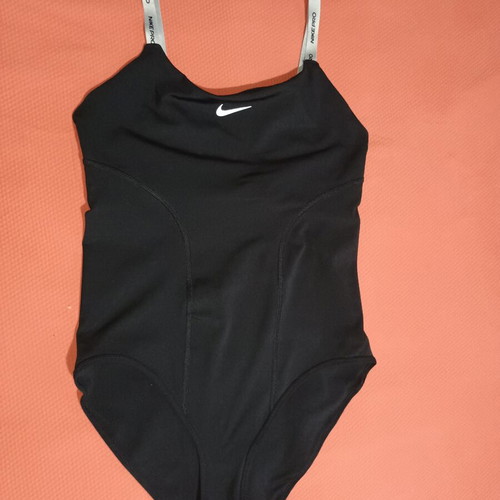 Nike Pro women's athletic bodysuit, black, size S