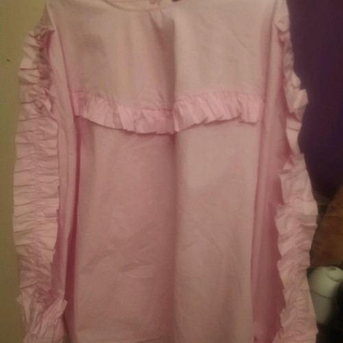 Zara blouse pink poplin like new