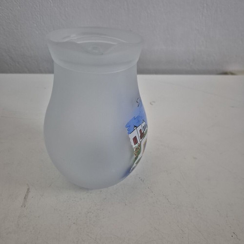Handmade glass pitcher "Serifos" 0.5L with satin finish