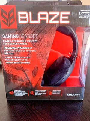 Creative Blaze headset multimedia wired new