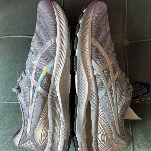 Αθλητικά παπούτσια ASICS GEL-NIMBUS 23 PLATINUM καινούργια, γκρι ασημί, μέγεθος 43,5
