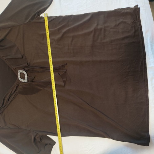 Blouse brown size Large like new