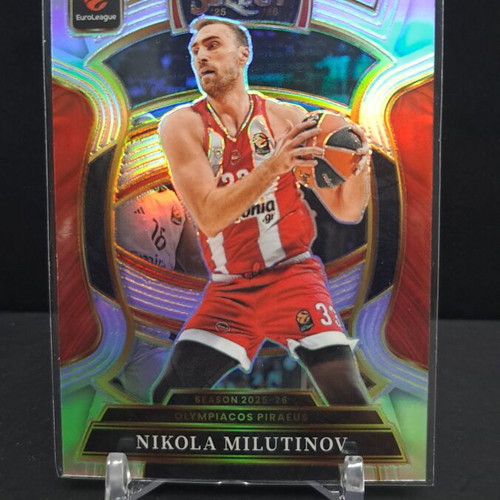 Select Euroleague 2025-26 Nikola Milutinov Silver Olympiakos card