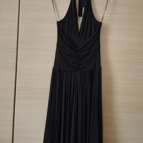 Mango black halter dress like new, medium size