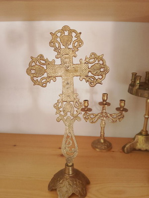 Blessing cross used, ecclesiastical