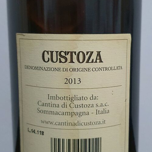 Cadina di Custoza 750 ml new, sealed