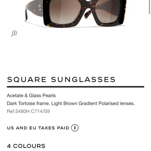 Γυαλιά ηλίου Chanel CH5480H C714/S9 σαν καινούργια, σκούρα ταρταρούγα polarized