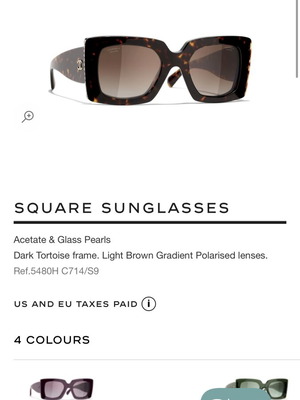 Γυαλιά ηλίου Chanel CH5480H C714/S9 σαν καινούργια, σκούρα ταρταρούγα polarized