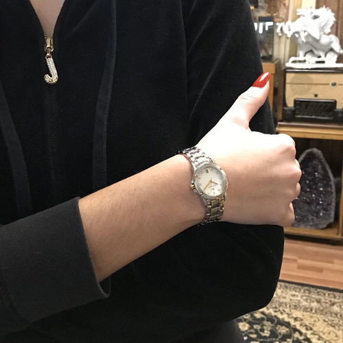 Maurice Lacroix 18k women's watch new with mother of pearl and brilliant diamonds