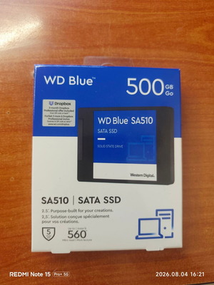 WD Blue SA510 500GB SATA SSD new, up to 560 MB/s