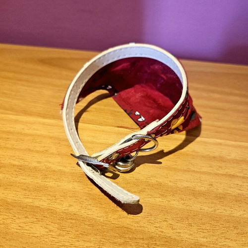 Dog bandana like new, red with bell for small dogs