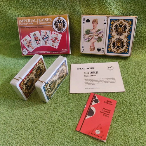 Piatnik Sealed Imperial Kaiser Collectible Playing Cards '70 new