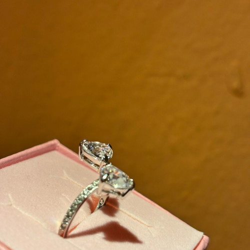 Mesmera silver Swarovski ring new, size 52