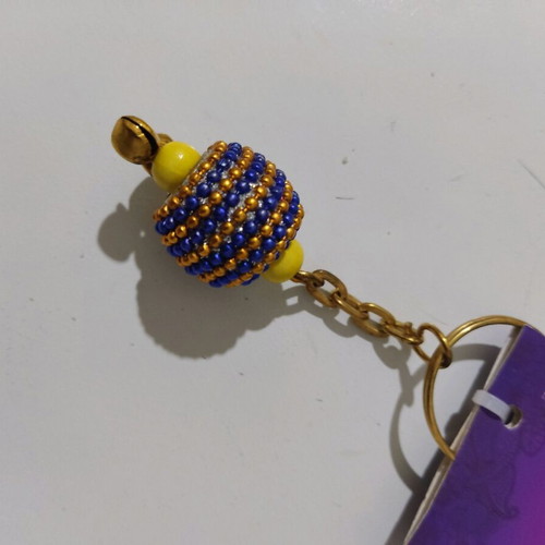 Keychain from India new with 2 elephants and bell