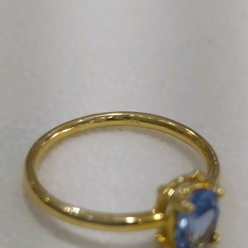 Gold 14k ring with topaz new