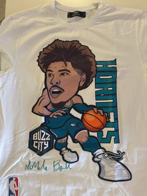 Συλλεκτική μπλούζα Lamelo Ball καινούργια, NBA Store Νέας Υόρκης, άσπρη XL