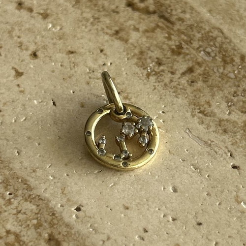 Pandora Scorpio Charm 14K Gold Plated with Cubic Zirconia like new
