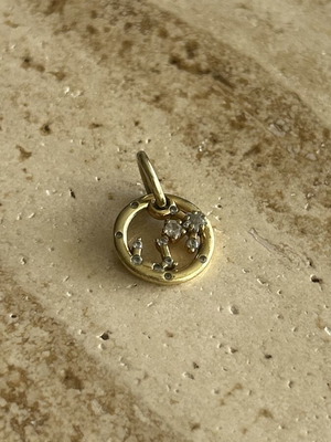 Pandora Scorpio Charm 14K Gold Plated with Cubic Zirconia like new