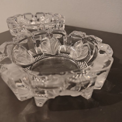 Crystal vintage ashtrays pack of 2 like new