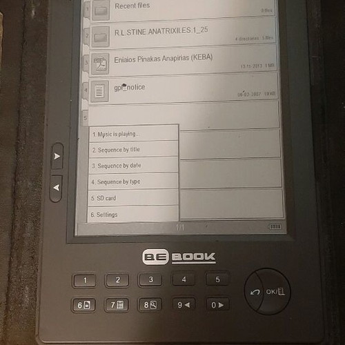 Bebook ereader electronic reader with eInk and ePaper