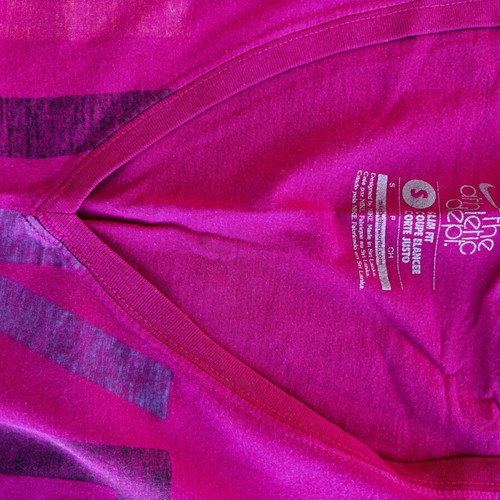 Nike women's athletic t-shirt used, size small, pink