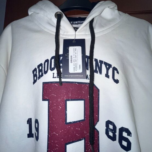 Origin hoodie sweatshirt new, white XXL