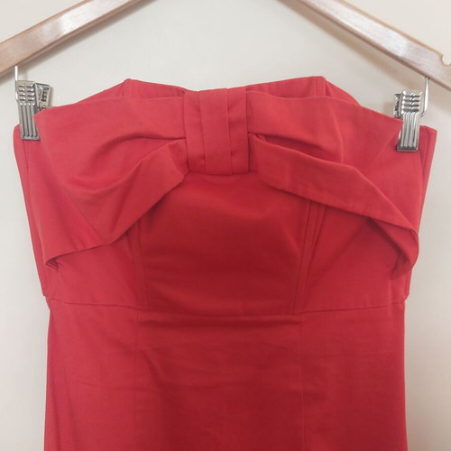 Mini red strapless dress H&M like new