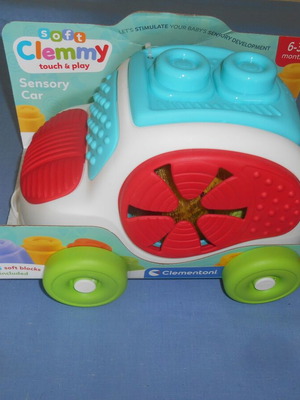 Sensory Car Soft Clemmy νέο παιχνίδι με 8 μαλακά τουβλάκια