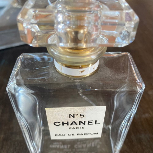 Chanel No 5 Eau De Parfum perfume bottle used, empty 100ml