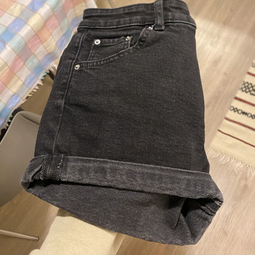 Bershka high waisted black shorts