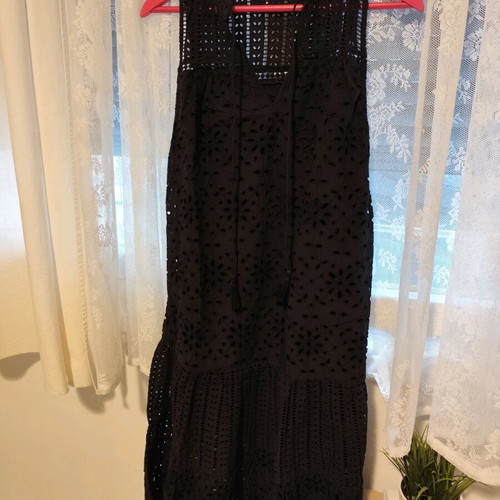 Next embroidered black dress small like new