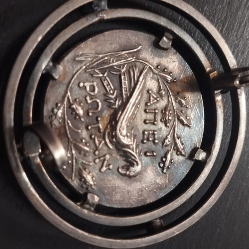 Metal Pin Ancient Greek Coin Replica like new