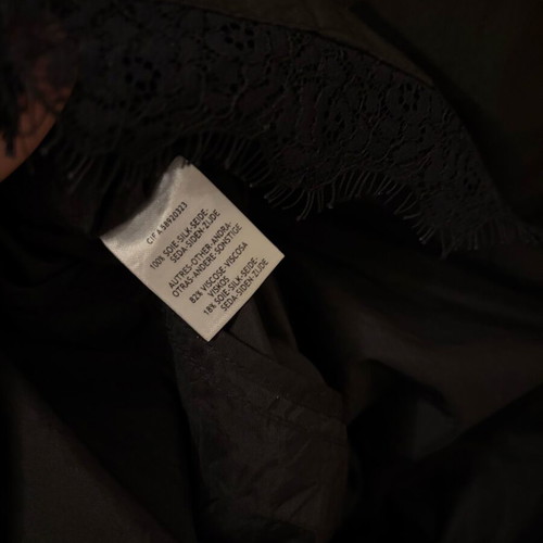 Christian Lacroix silk velvet lace dress like new, black