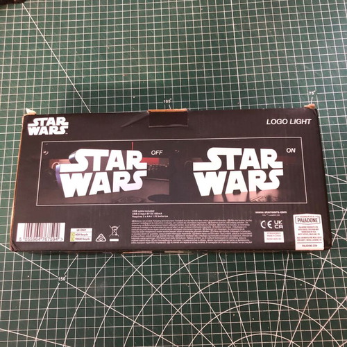 Star Wars Logo Light Paladone like new, LED decorative lamp