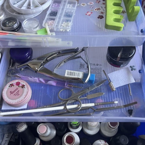 Complete Professional Nail Tech Toolbox Set, like new