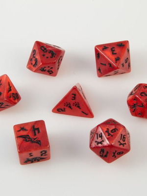 Dice set for Dungeons & Dragons with pouch new
