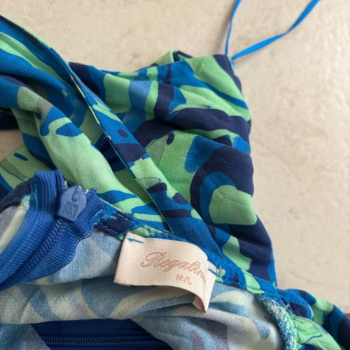 Regalinas summer one-piece shorts like new with swirl print