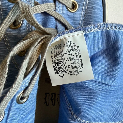 Converse men's boots like new, size 44, light blue