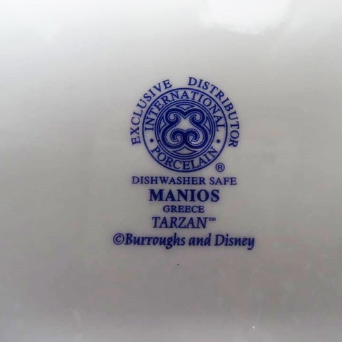 Porcelain children's plates Disney & Burroughs Tarzan, like new, set of three