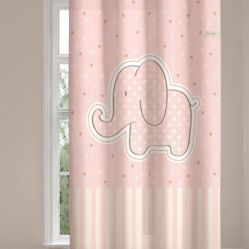 Africa Pink Saint Clair Paris Kids Rug and Curtain Set used