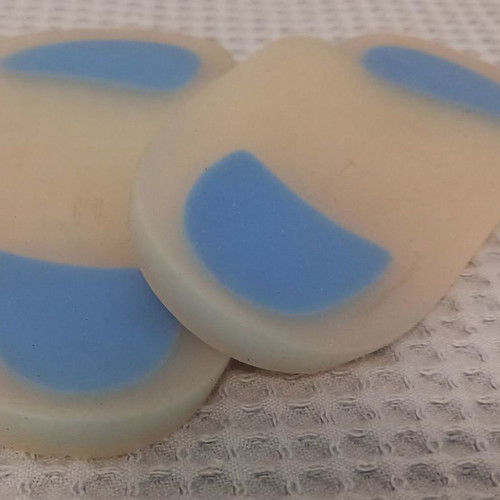Silicone insoles used, length 16.5 cm