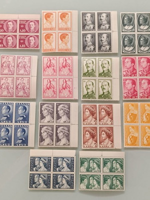 1957 Vasilis B Complete Stamp Series mint, unsealed sheets