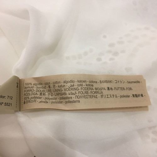Massimo Dutti dress 100% cotton with embroidery, like new, size 38